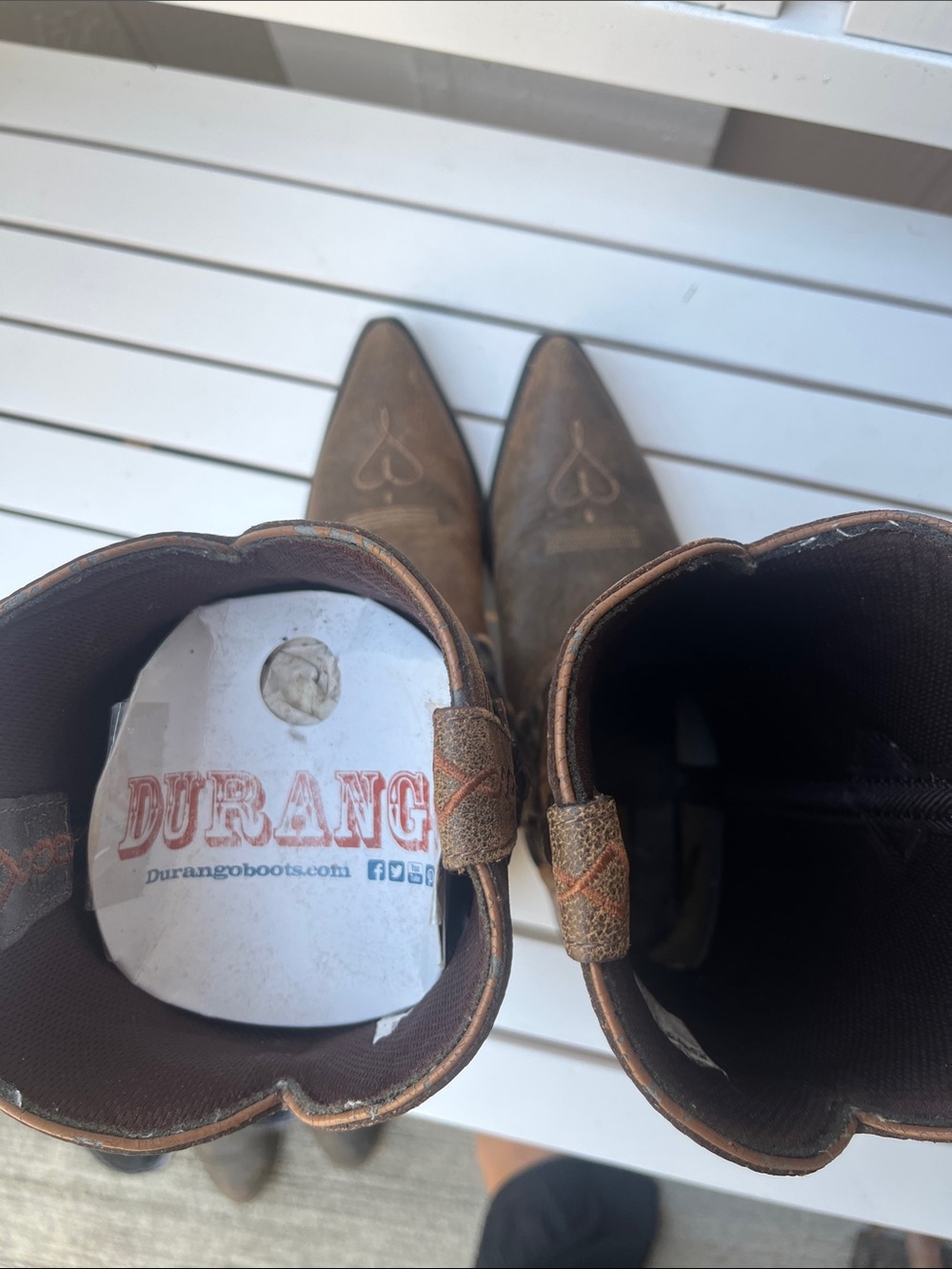 CRUSH BY DURANGO® WOMEN'S BROWN HEARTBREAKER BOOT 9.5 - Picture 7 of 9